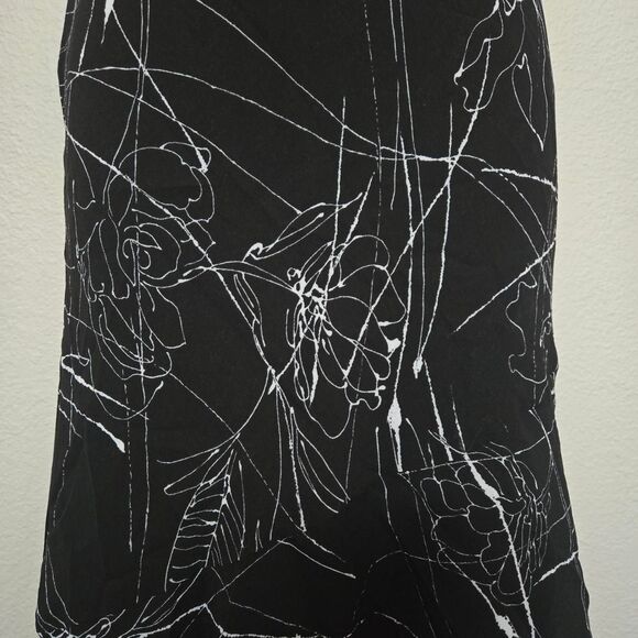 Monte Y2K Floral Whimsygoth Boho Slip Ruffled Hem Midi Skirt Size Medium - Picture 8 of 9